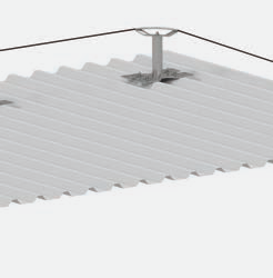 Linha de vida para telha trapezoidal